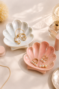 Coquillage Nacré – Vide-Poche à Bijoux en Céramique