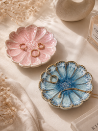 Fleurs de Porcelaine – Vide-Poches à Bijoux en Céramique