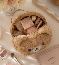 La Billou - Trousse de Maquillage Ours en Peluche