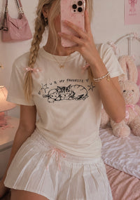 T-Shirt kitten - « U R MY FAVORITE »