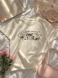 T-Shirt kitten - « U R MY FAVORITE »