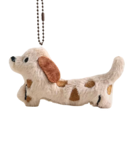 Porte-Clé Charms Teckel en Peluche Coquette