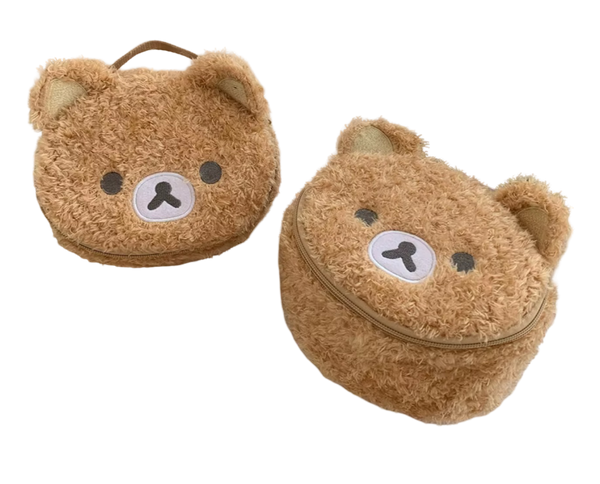 La Billou - Trousse de Maquillage Ours en Peluche