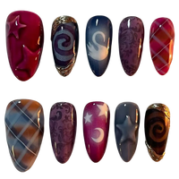 Constellation Pourpre – Press-On nails (24 pièces)