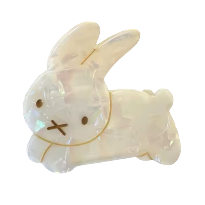 La Mavy - Pince à cheveux Lapin Nacrée