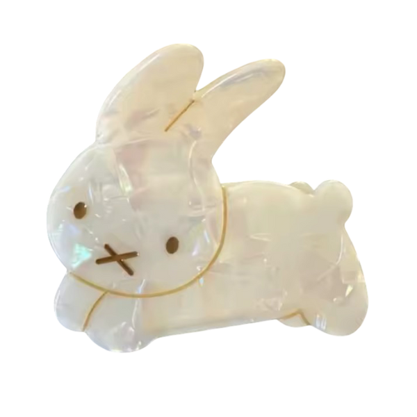 La Mavy - Pince à cheveux Lapin Nacrée
