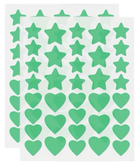 Patchs Anti-acné Étoiles & Cœurs Hydrocolloïdes - 432 stickers