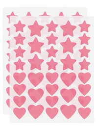 Patchs Anti-acné Étoiles & Cœurs Hydrocolloïdes - 432 stickers