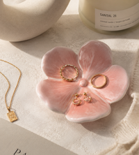 Fleur de Rosée – Vide-Poche à Bijoux en Céramique